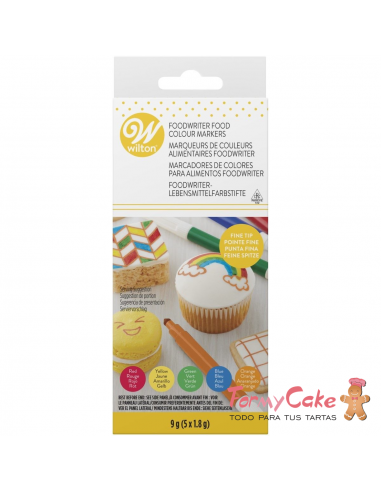 Rotuladores comestibles doble punta Cake Craft (5) - Rainbow Dust