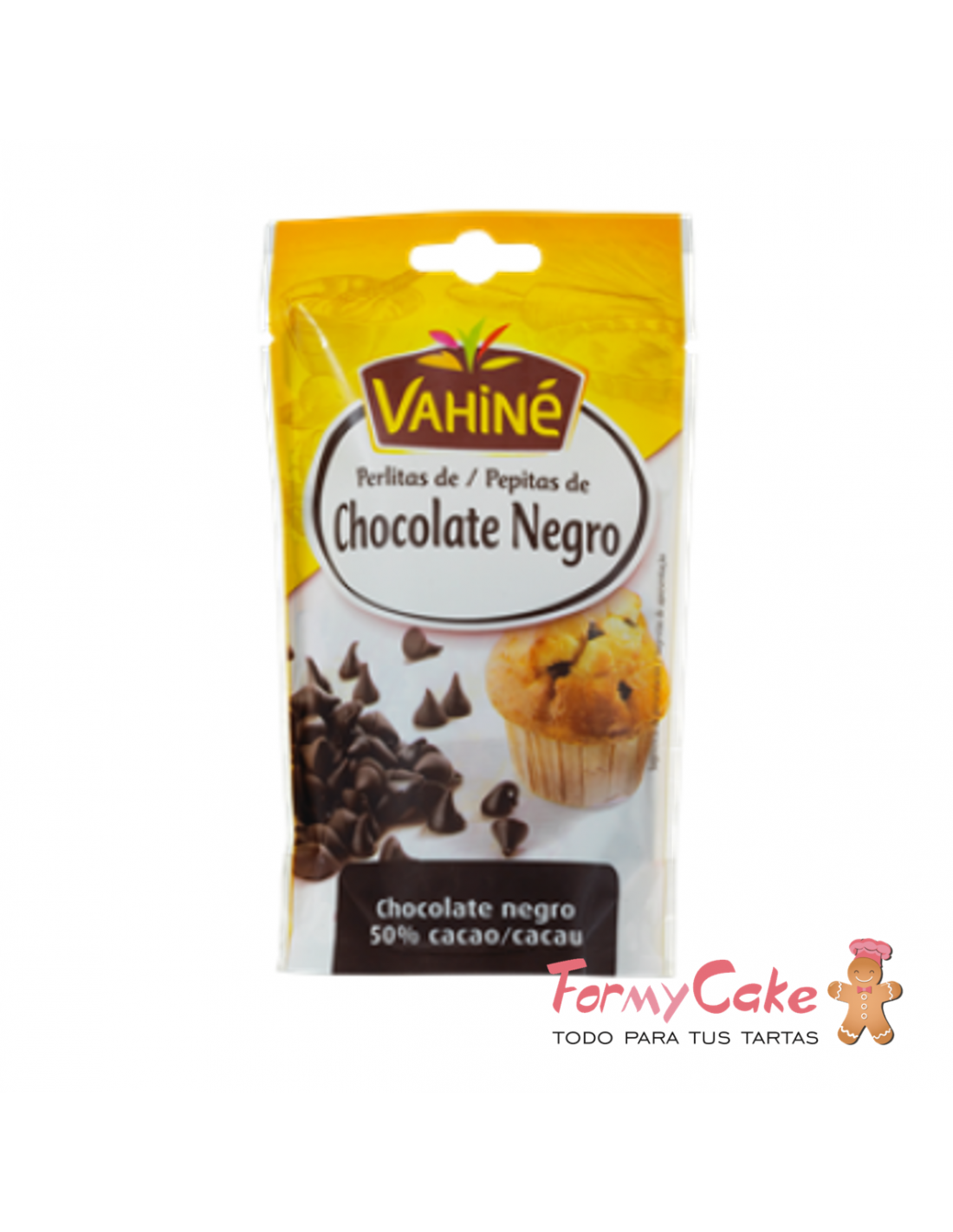 Pepitas Chocolate Negro 100gr Vahine - Chocolates - Ingredientes - Tienda  Repostería Creativa Valencia 